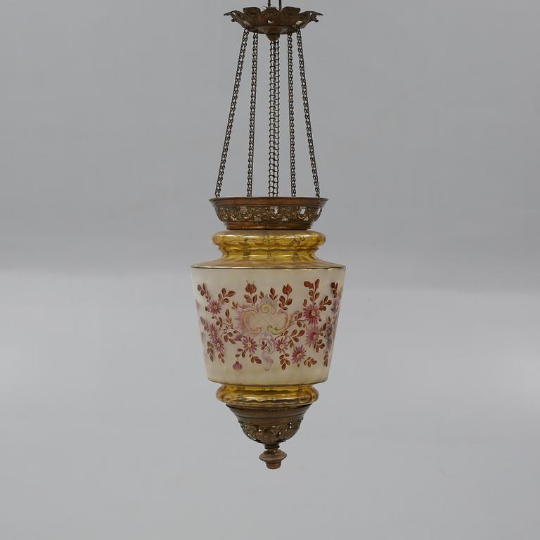 MÅNSKENSAMPEL, omkring sekelskiftet 1900, höjd ca 60 cm.