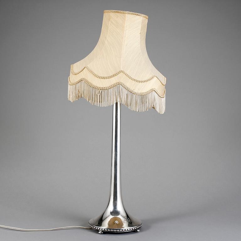 BORDSLAMPA, silver. CG Hallberg, Stockholm 1929.