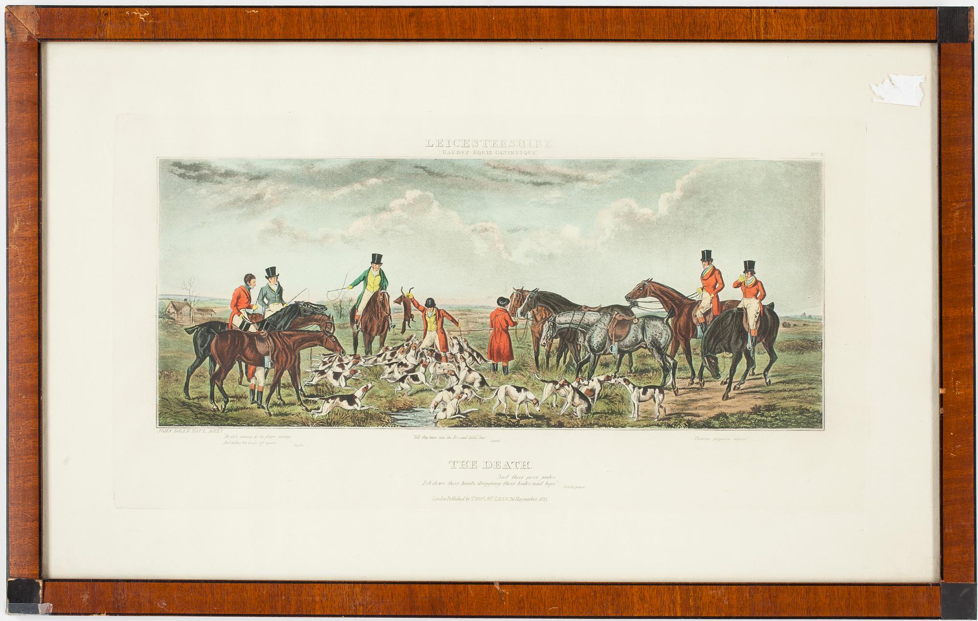 KOPPARSTICK, ett par, Sir John Dean Paul, handkolorerade, London, 1800-talets första hälft.