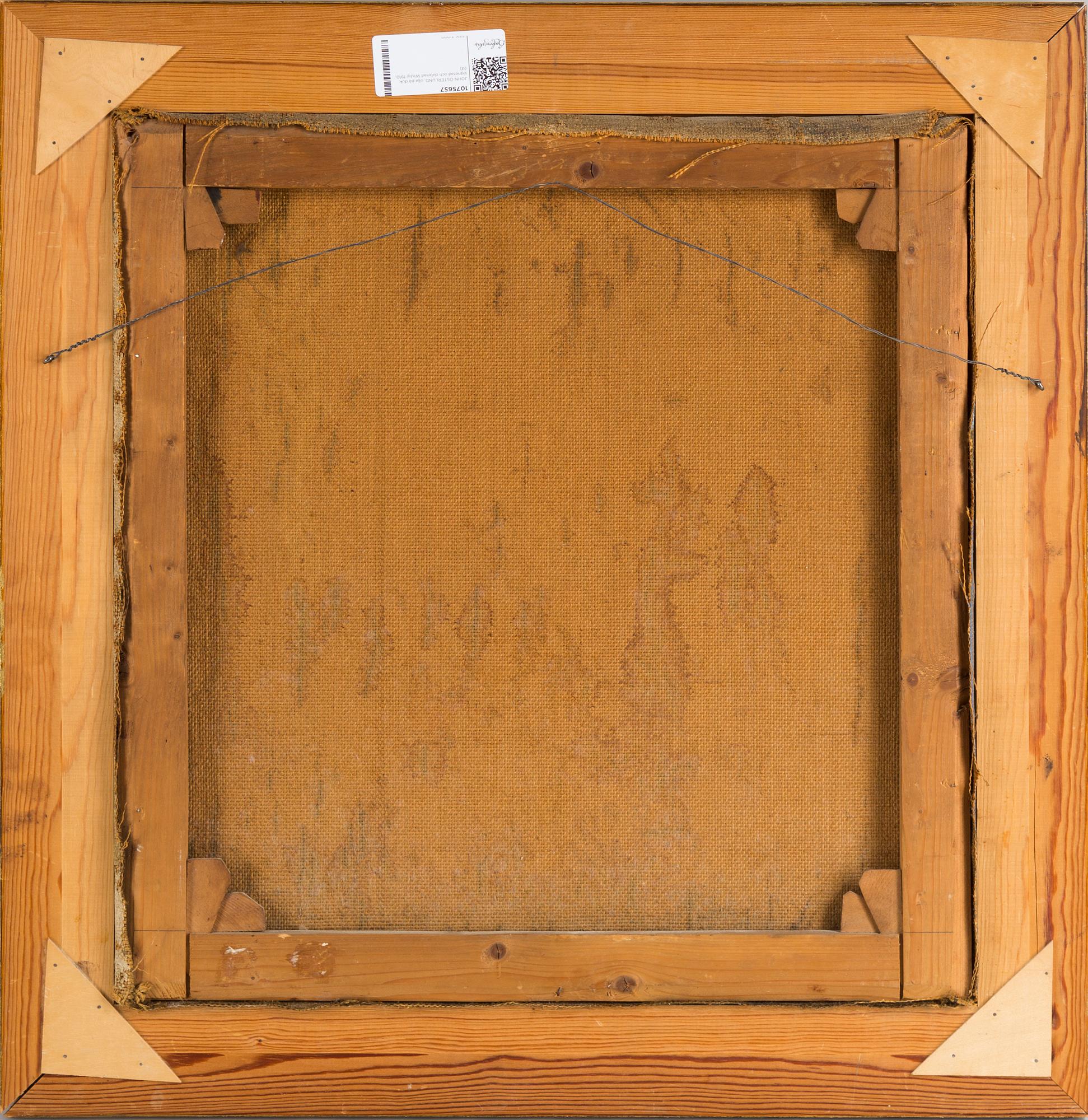 JOHN ÖSTERLUND, olika on canvas, signed and dated Wisby 1910.