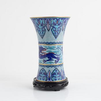 A cloisonné vase, China, 20th/21st century.