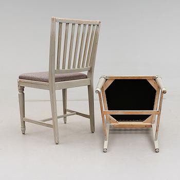 STOLAR, 8 st, gustaviansk stil, 1900-tal.