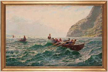 Hans Dahl, Crossing the fjord.