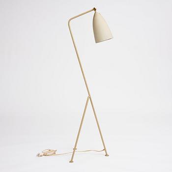 Greta Magnusson Grossman, a white lacquered 'G-33' (Grasshopper) floor light, Bergboms, Malmö, Sweden 1950s.