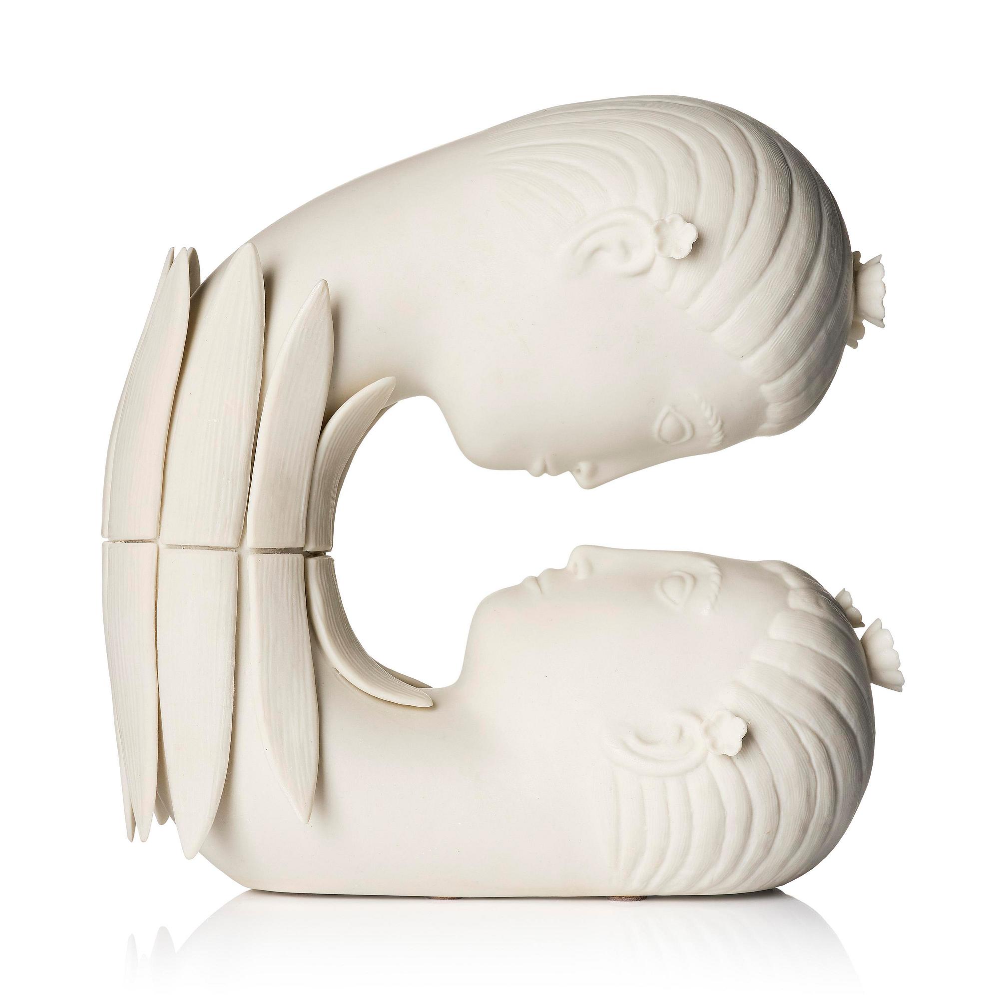 Stig Lindberg, "Narcissus", a parian porcelain sculpture, Gustavsberg 1970s, from the "Figurin" series, ed. 375/500.