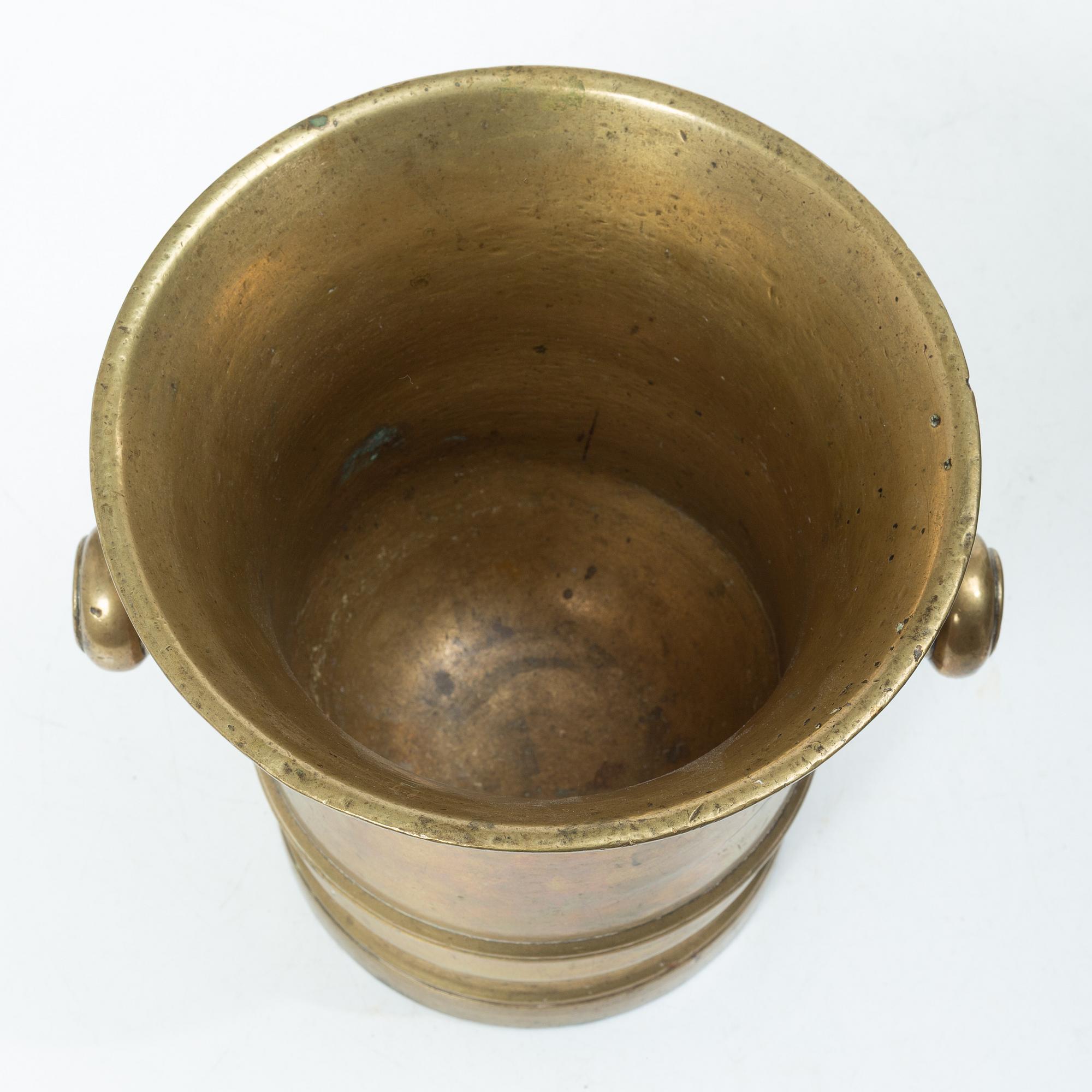 A large bronze, mortar,  19th century.