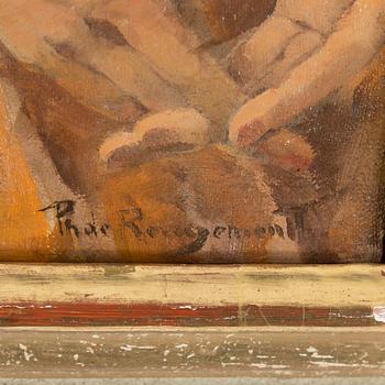 PHILIPPE DE ROUGEMONT, oil on canvas, signed.