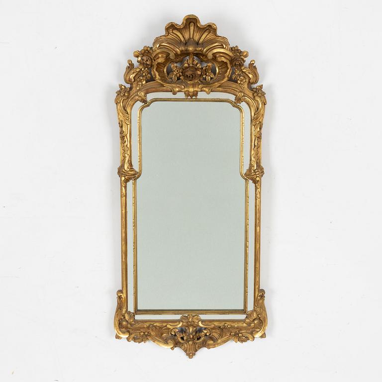A Rococo style, mirror, second half of the 19th century.
