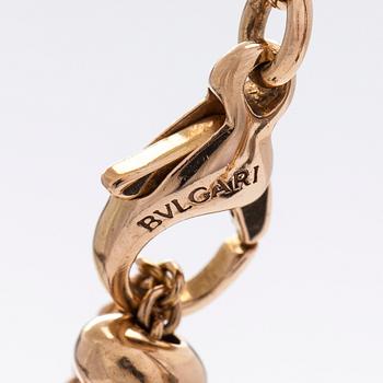 Bulgari, collier, "B.zero1", 18K guld, keramik och diamanter.