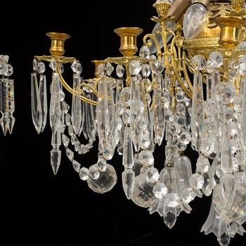 A chandelier, late 19th century.