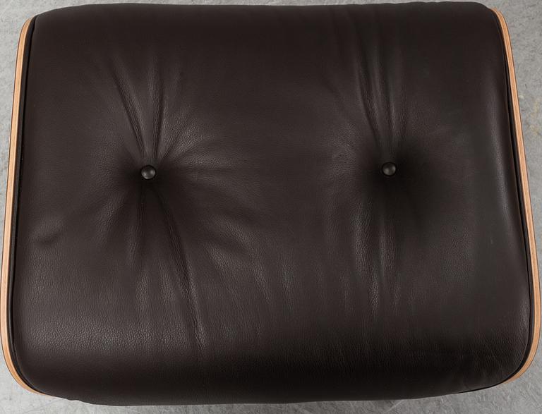 CHARLES & RAY EAMES, a Lounge Chair and Ottoman, Vitra, 2010's.