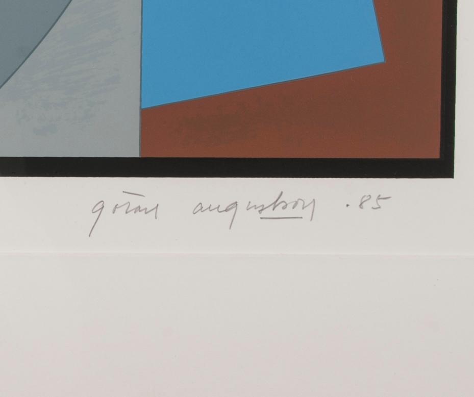 GÖRAN AUGUSTSON, serigrafi, signerad, daterad -85 och numrerad 52/100.
