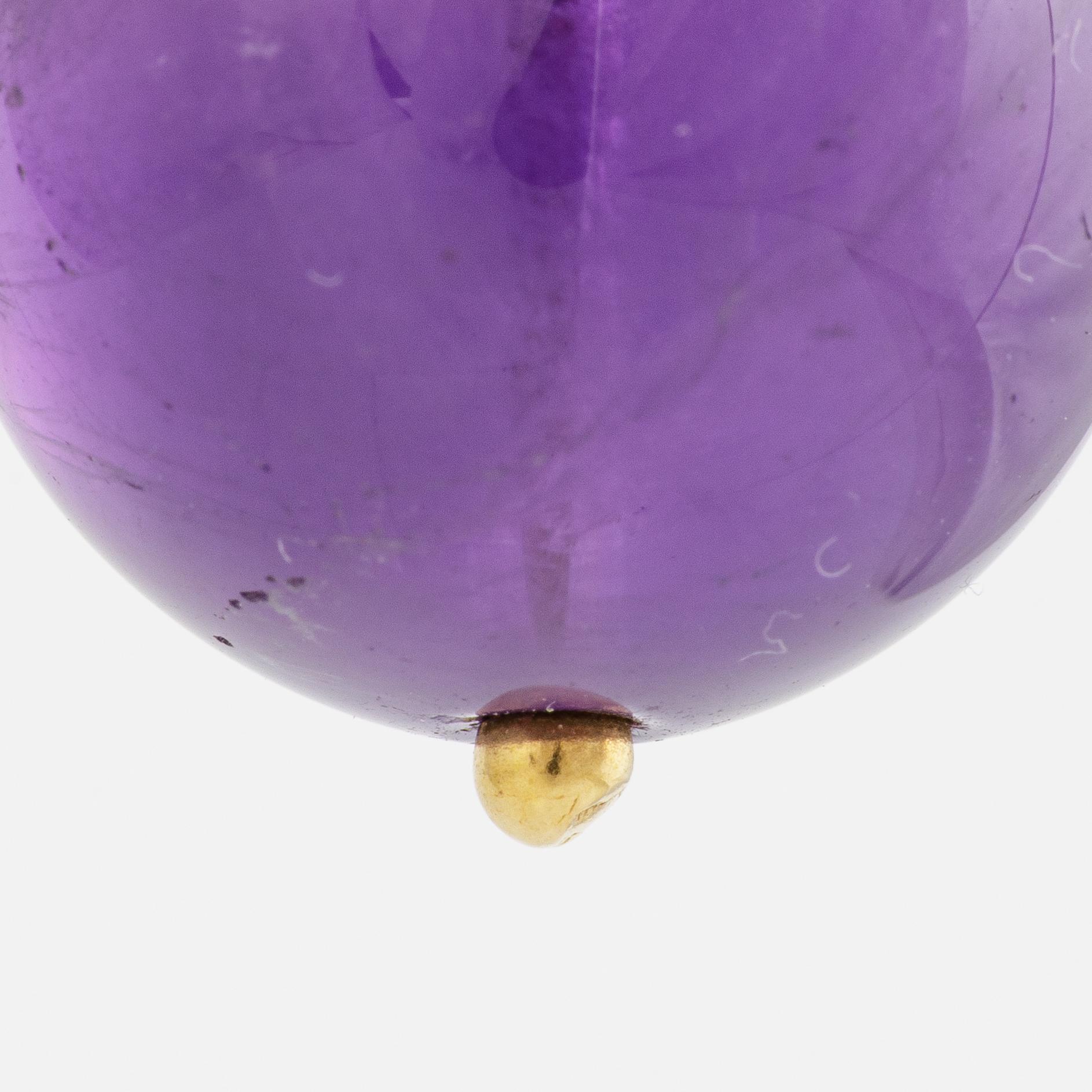 Hänge, Sandberg, 18K guld med ametist.