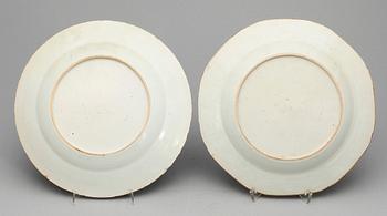 TALLRIKAR, 4 st, porslin, Kina, Qianlong (1736-95).