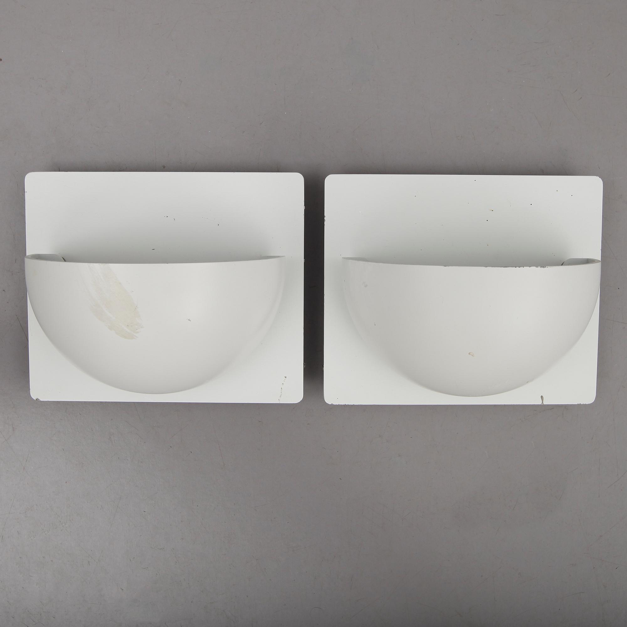 VÄGGLAMPOR, 2 st, Alfred Homann, Louis Poulsen, 1900-talets senare del.