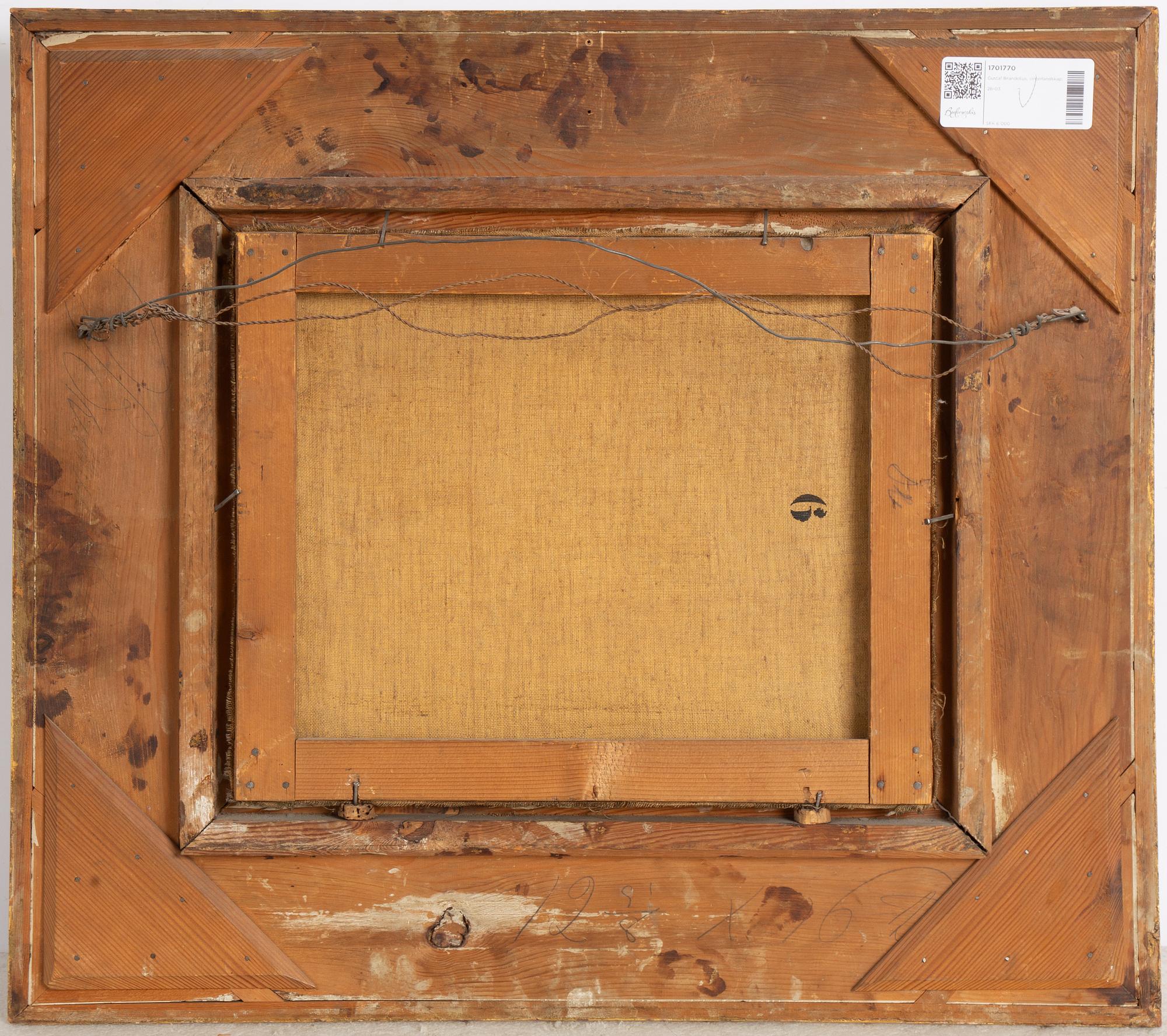 Gustaf Brandelius, Jakthundar i vinterlandskap.