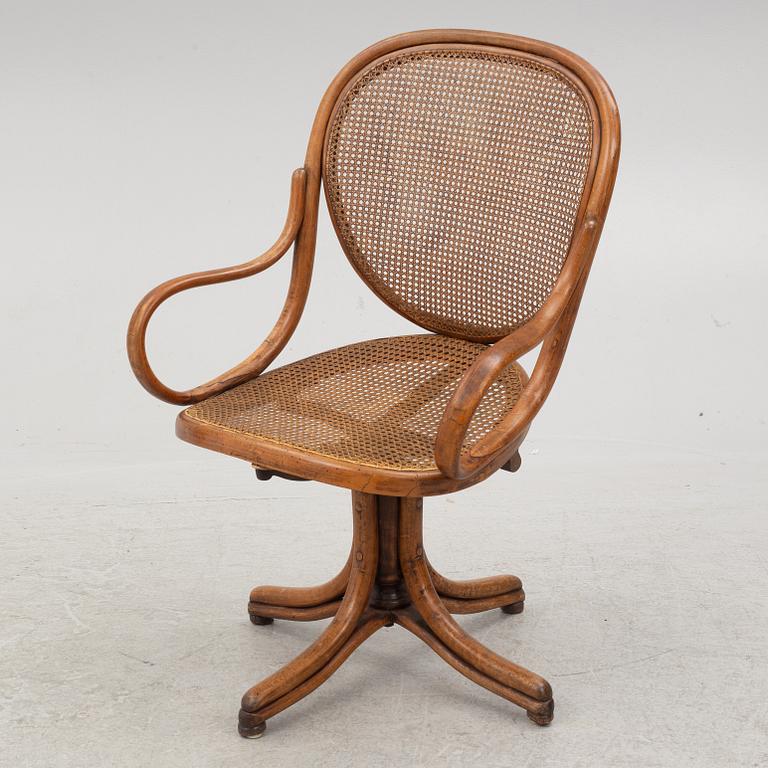 Michael Thonet, office chair, "Revolving rocking chair", Vienna 1888.