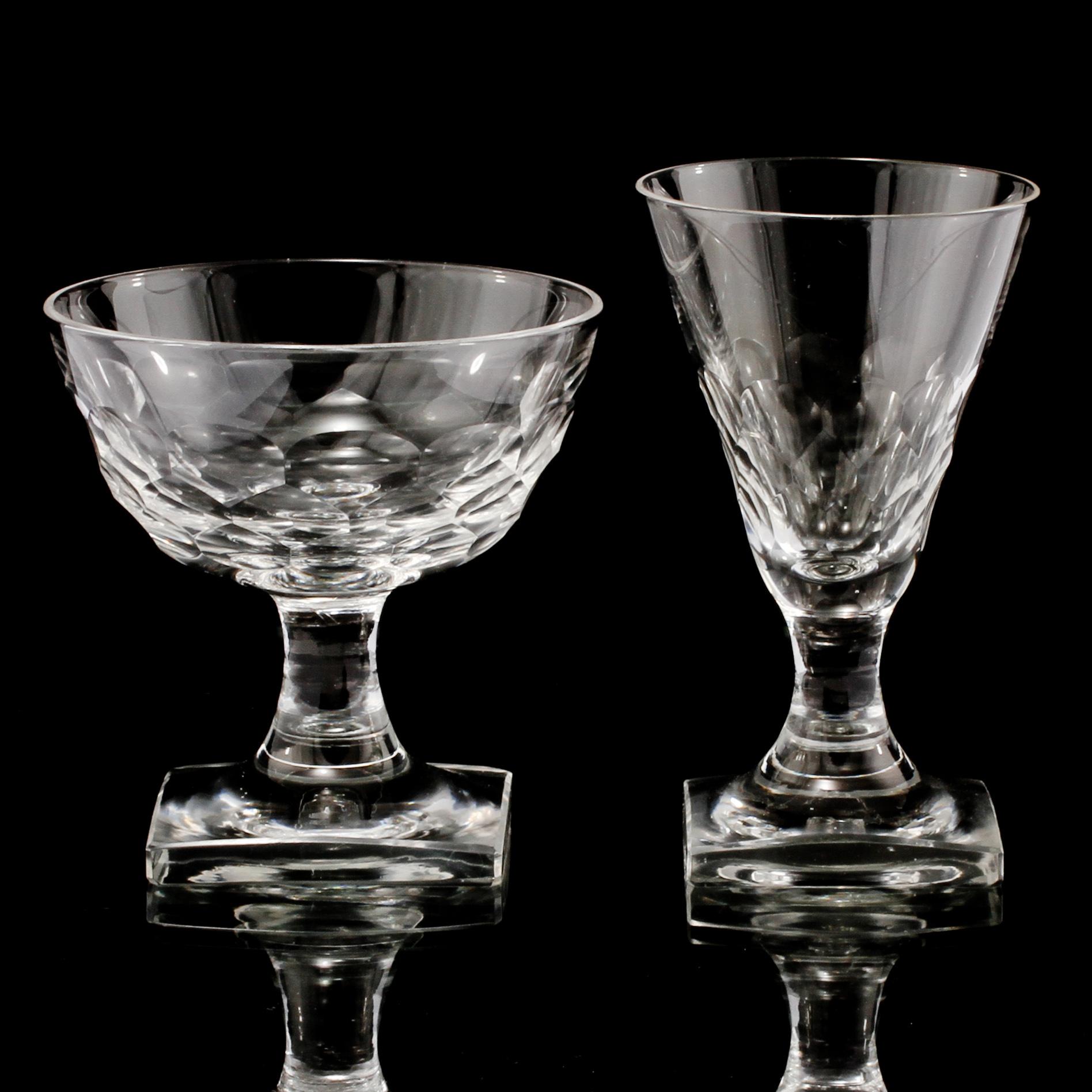 GLASSERVIS, 70 delar, "Ekeberga", Kosta, 1900-talets andra hälft.