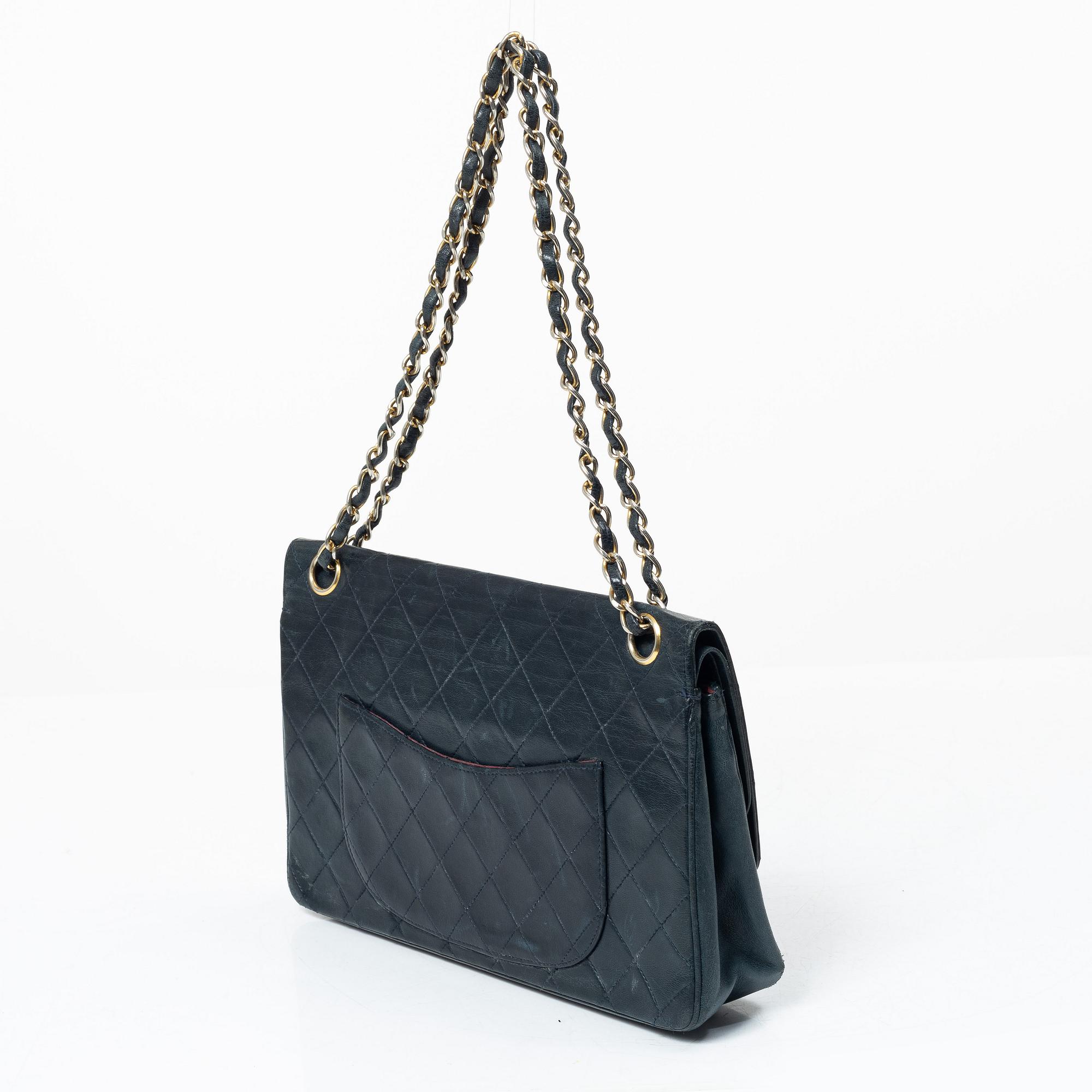 Chanel, Bag, "Double Flap Bag", 1980s.