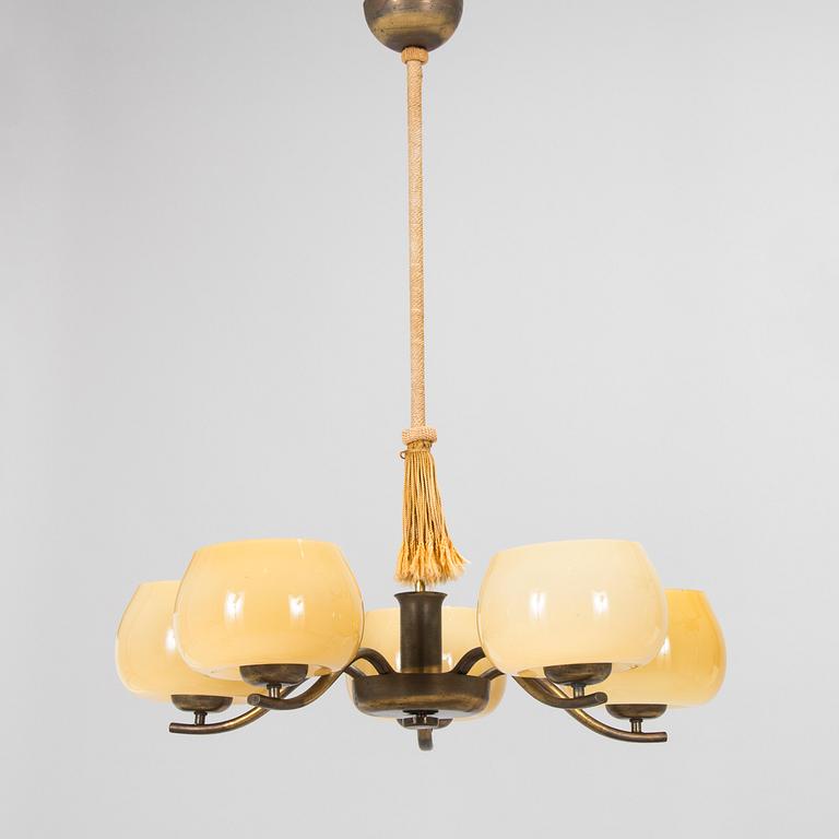Paavo Tynell, A model 1444/5 ceiling lamp, Taito 1930s.