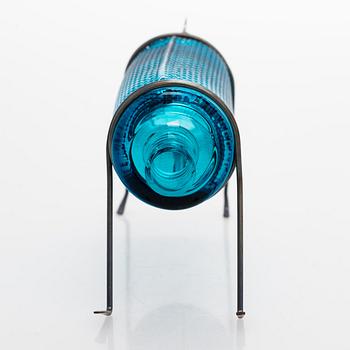 Markku Salo, glass sculpture, "Billnäsin Pinkoja", signed Markku Salo Nuutajärvi 88/100.