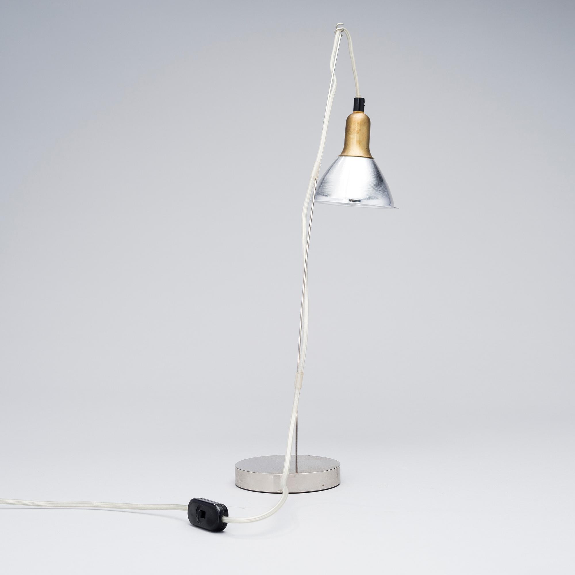 INGO MAURER, BORDSLAMPA OCH TVÅ TAKLAMPOR, "Grasl", formgiven av Jan Roth 1973.