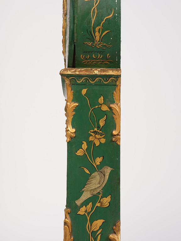 A rococo longcase clock by P. Ernst (watchmaker in Stockholm 1753-84).