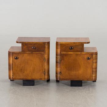 A PAIR OF NIGHT STANDS MID 20TH CENTURY,.