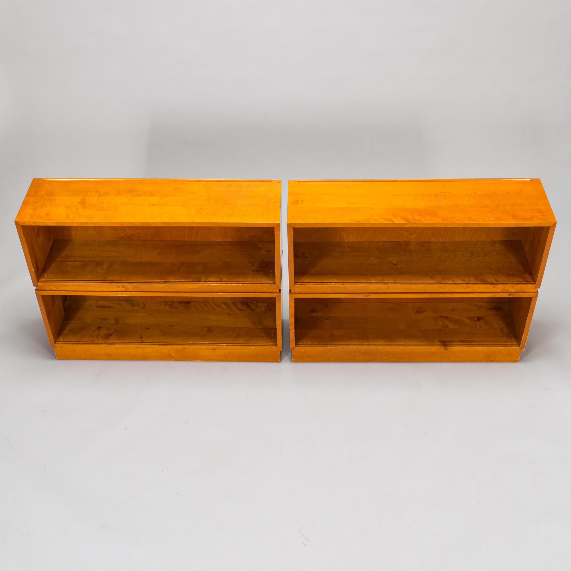 Aino Aalto, Two 1940's bookshelf/bookcabinet for O.Y. Huonekalu- ja Rakennustyötehdas A.B.