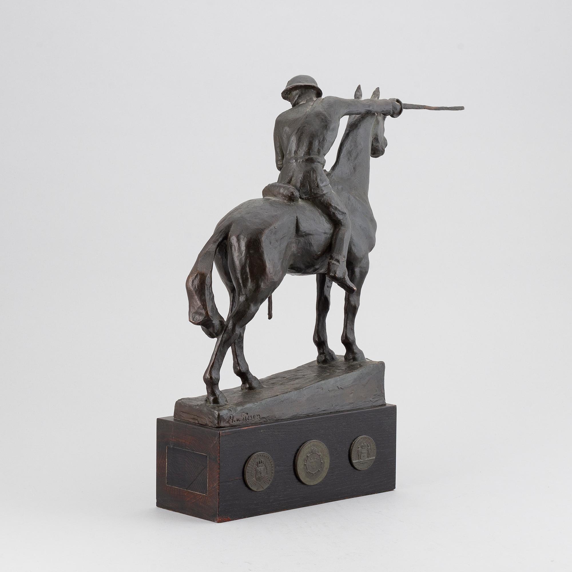 MAUD VON ROSEN, sculpture, bronze, signed.