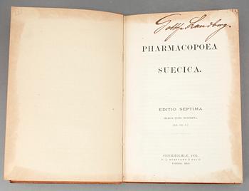 BÖCKER OM MEDICIN, 4 st, bla Hus och Rese-Apoteque, av Rosén von Rosenstein, Stockholm 1772.