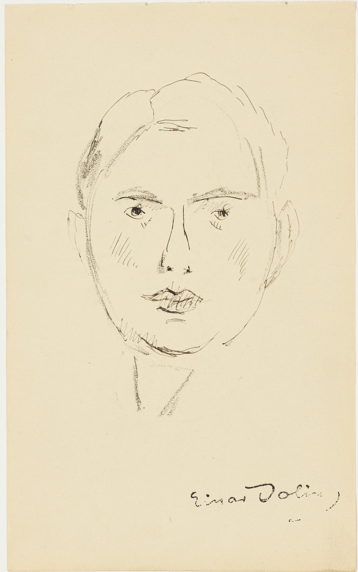 Einar Jolin, Self-portrait.