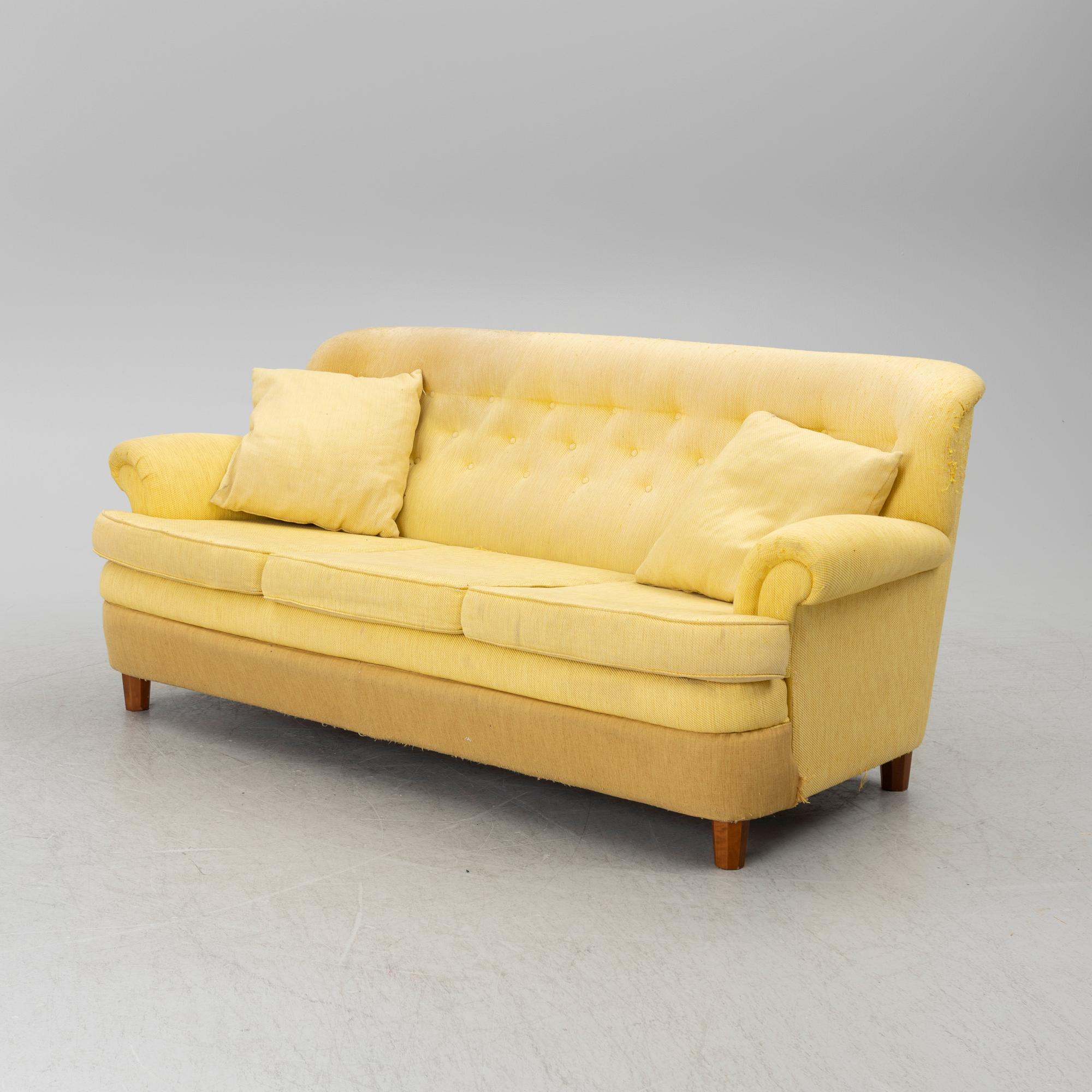 Josef Frank, a model 678 sofa, Firma Svenskt Tenn, Sweden.