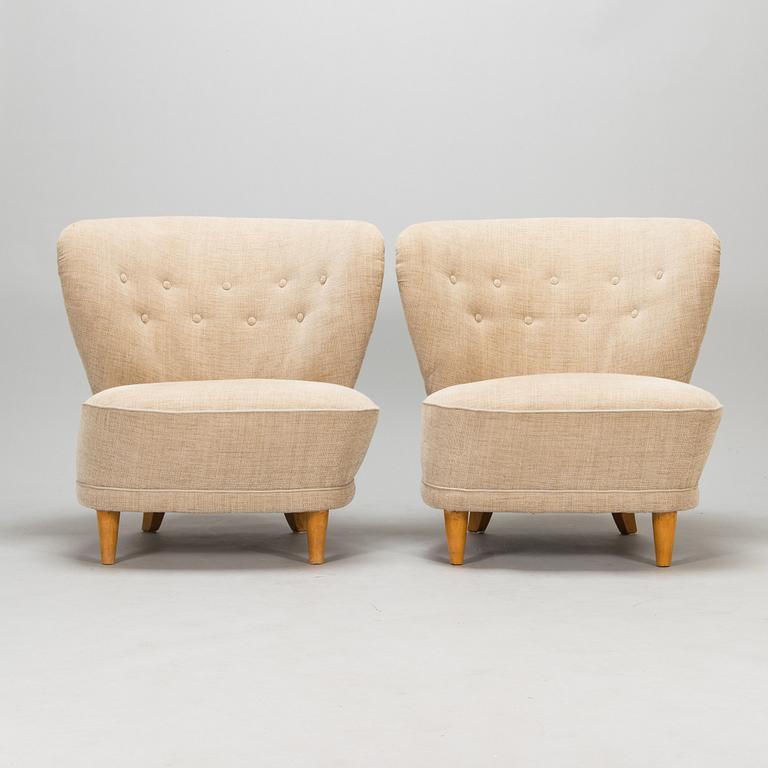 Fåtöljer, ett par 1950-tal.