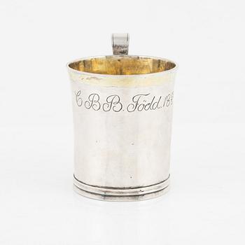 Johan Daniel Blomsterwall, dopmugg, silver, Göteborg 1825.