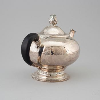 A Cort Hannibal silver teapot, Copenhagen Denmark 1920.