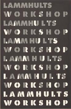 SKISS TILL AFFISCH, "Lammhults Workshop". Formgivare Hc Ericson.