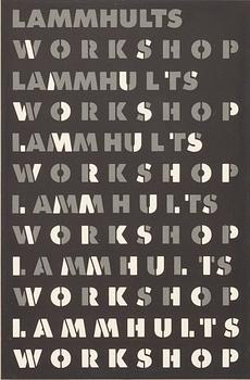 SKISS TILL AFFISCH, "Lammhults Workshop". Formgivare Hc Ericson.