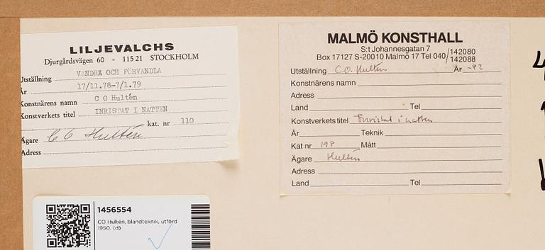 CO Hultén, blandteknik och utförd 1950.