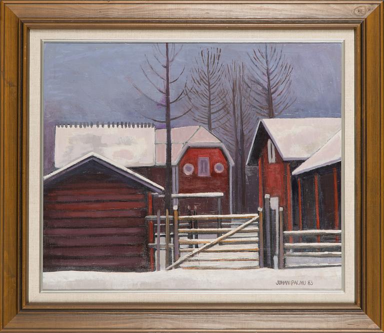 Juhani Palmu, oil on canvas, signed and dated -83.