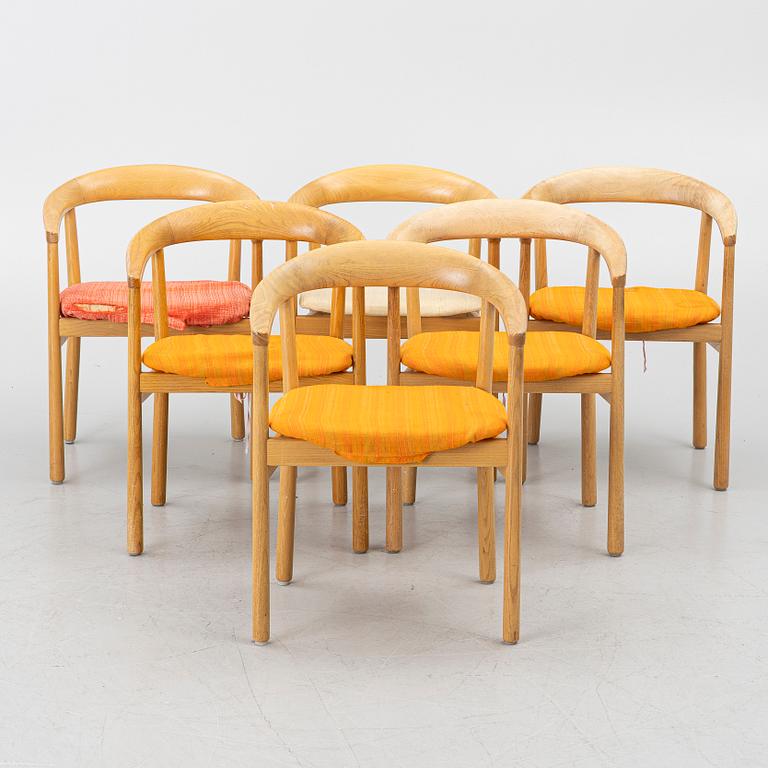 Carl-Axel Acking, Six "Tokyo" chairs, 'Triva series', Nordiska Kompaniet, 1960's.
