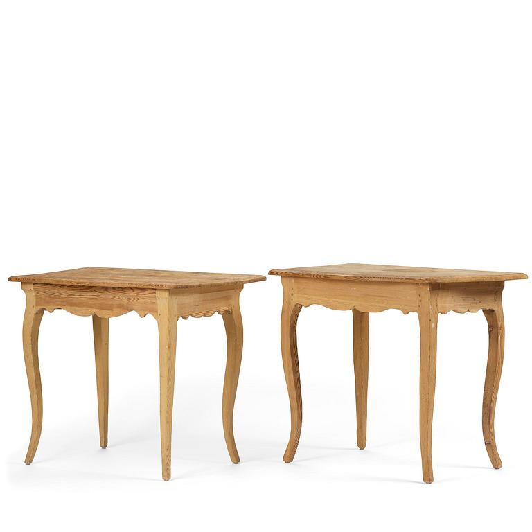 Väggbord, ett par, Sverige, 1700-talets andra hälft, Rokoko.