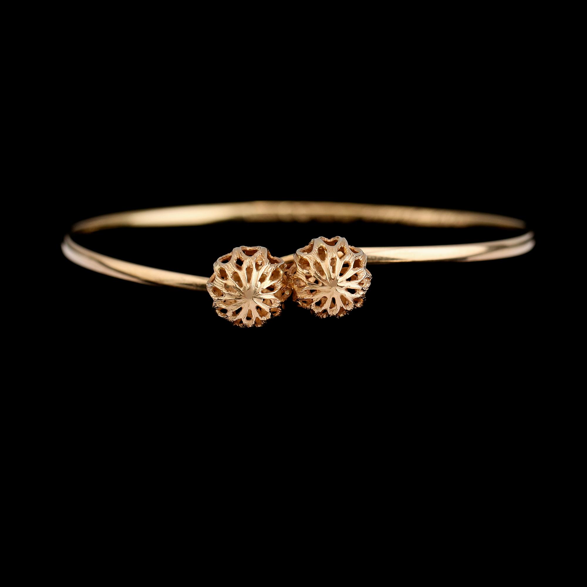 ARMBAND, 18 K guld, Alton, 1974. Vikt ca 9 gram.