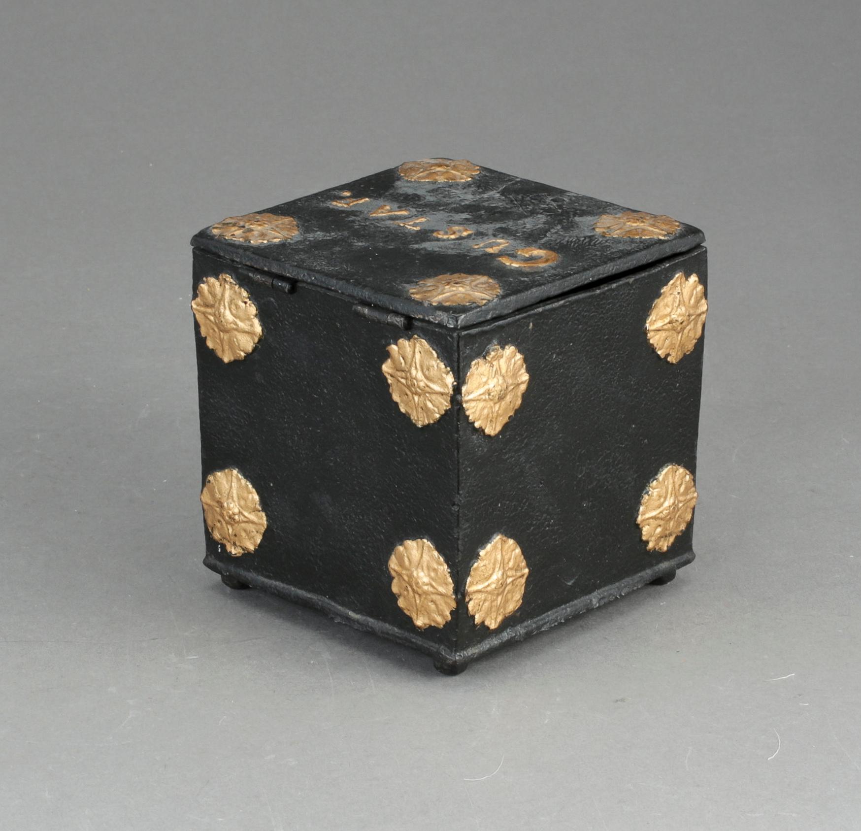 TOBAKSBURK, gjutjärn, 1800-tal.
