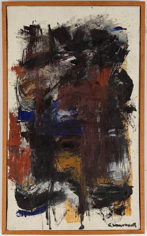 Gösta Wallmark, oil on canvas, signed. dated -61 verso.