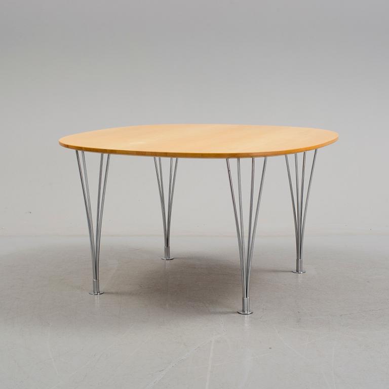 PIET HEIN & BRUNO MATHSSON, soffbord, "Supercirkel", Mathsson International.