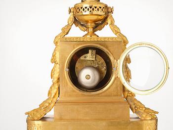 A French Louis XVI-style mantel clock, Paris, first part of the 19th century.