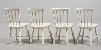 PINNSTOLAR/BARNSTOLAR, 4 st, 1900-talets andra hälft.