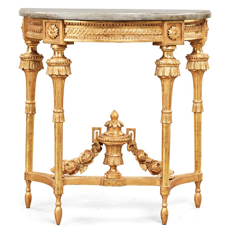 KONSOLBORD, gustavianskt stockholmsarbete, 1700-talets slut.