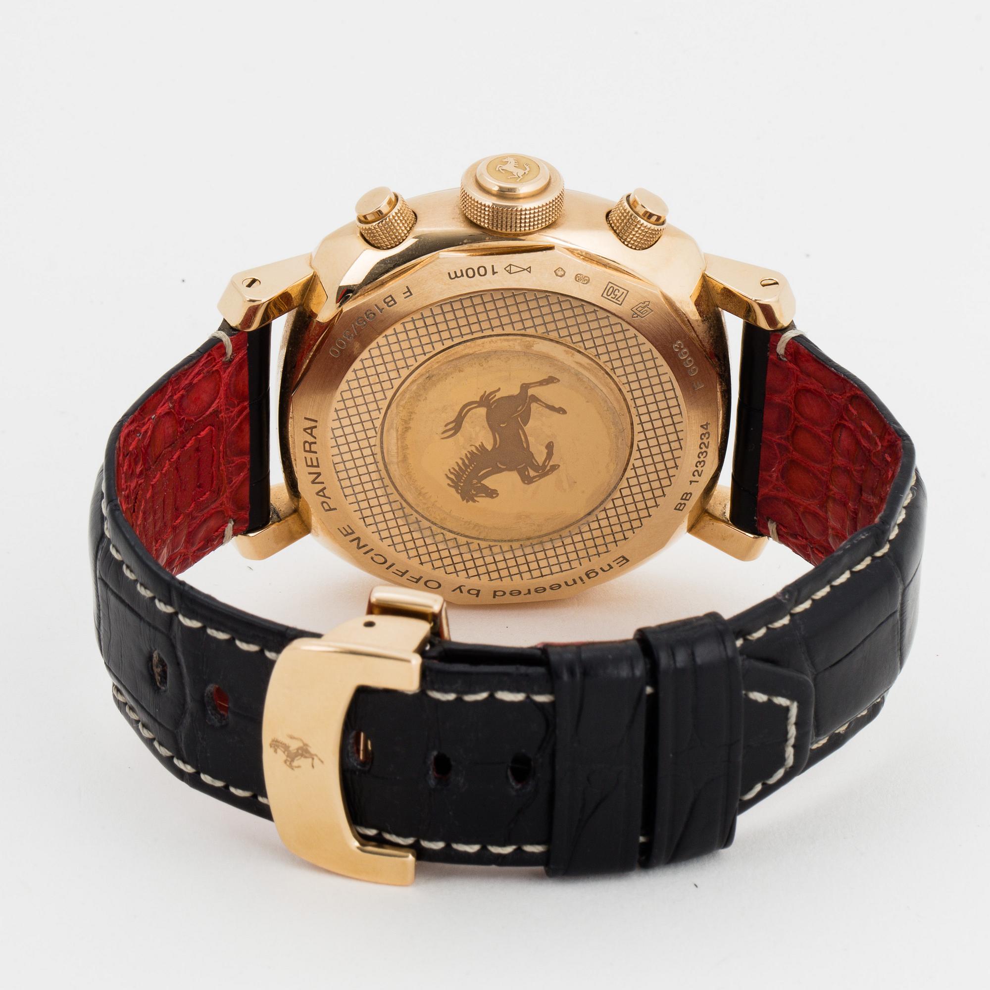 FERRARI, Officine Panerai, Granturismo, chronograph, wristwatch, 45 mm.